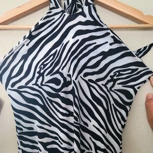 BEBE zebra print dress